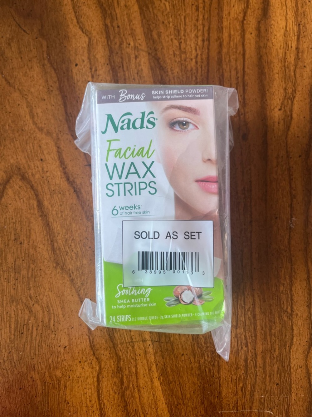 NADS facial wax strips